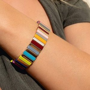 NWT Color-Block Tile Bracelet